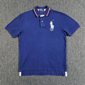 폴로 랄프로렌 빅포니 블루 카라 반팔티 이미지