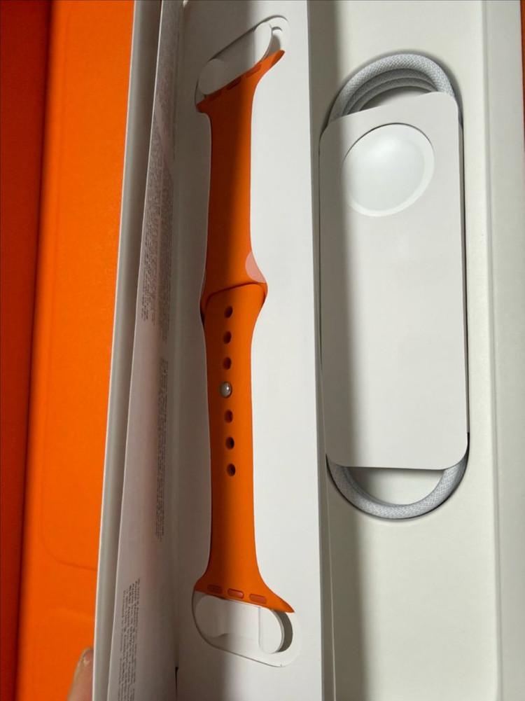 (풀박스/새상품)애플워치 에르메스10 42mm 실버 티타늄 뒤블투르 이미지