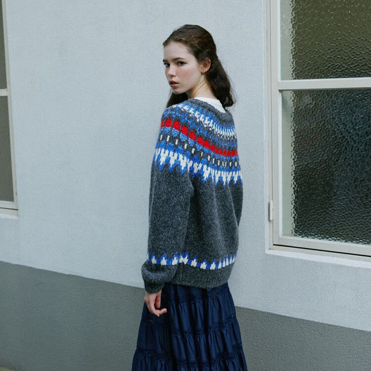 그린버터 메탈릭얀 가디건 이미지