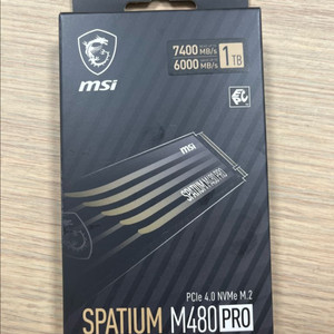 MSI 스파티움 M480 PRO 1TB NVMe SSD 팝니다 이미지