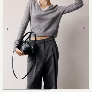 SIE 시에 베르 브이넥 니트 (그레이/s) 이미지