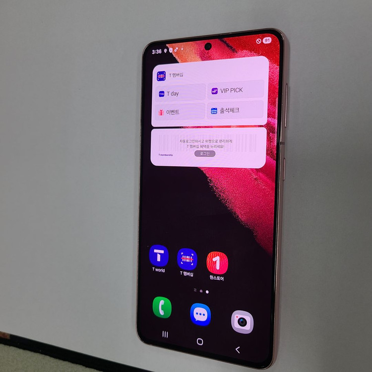갤럭시 S21 핑크 256G SK 무잔상 AA급 044864 이미지