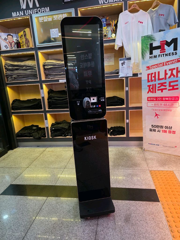 오더퀸 키오스크(헬스)지문인식 포함 무인결제 이미지