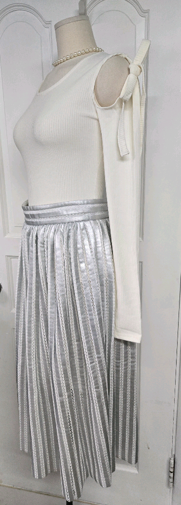 마쥬 메탈릭 플리츠스커트 이미지