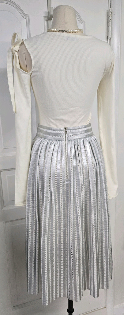 마쥬 메탈릭 플리츠스커트 이미지