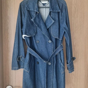 여성 데님 트렌치 코트 청자켓 77사이즈 이미지