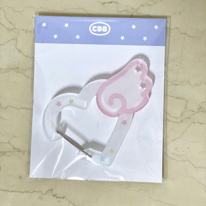 [새 상품] 아크릴 하트 카라비너 키링고리 이미지