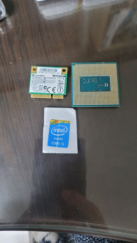 노트북 cpu i5 4200u 와 무선랜카드 이미지