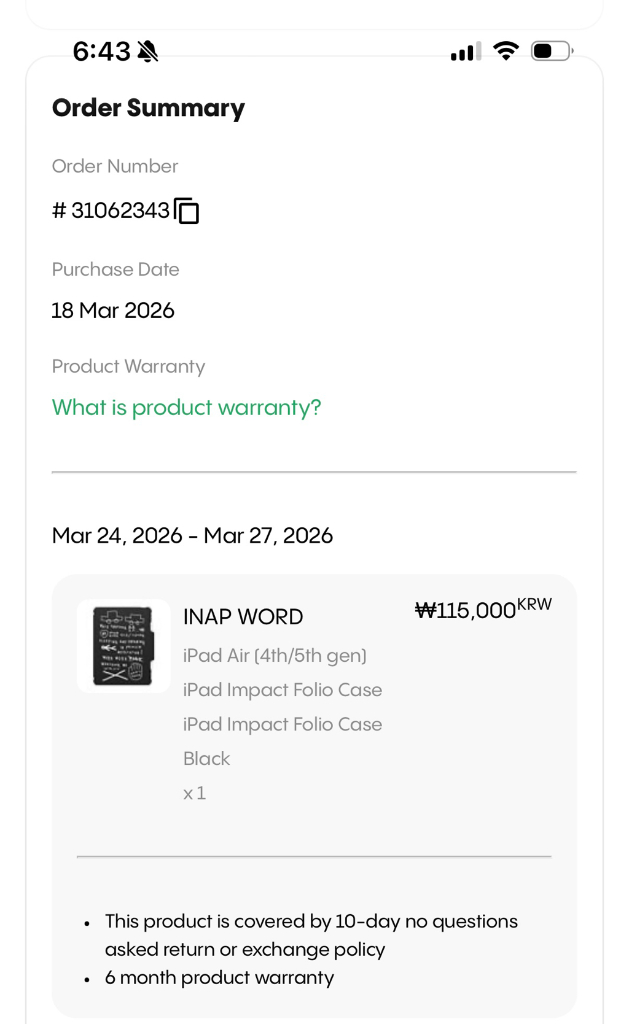 케이스티파이 아이패드 폴리오 케이스 (10.9in 에어 4/5세대) 새상품급 이미지