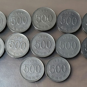 동전 사용제 1984년 500원 12개 일괄 이미지