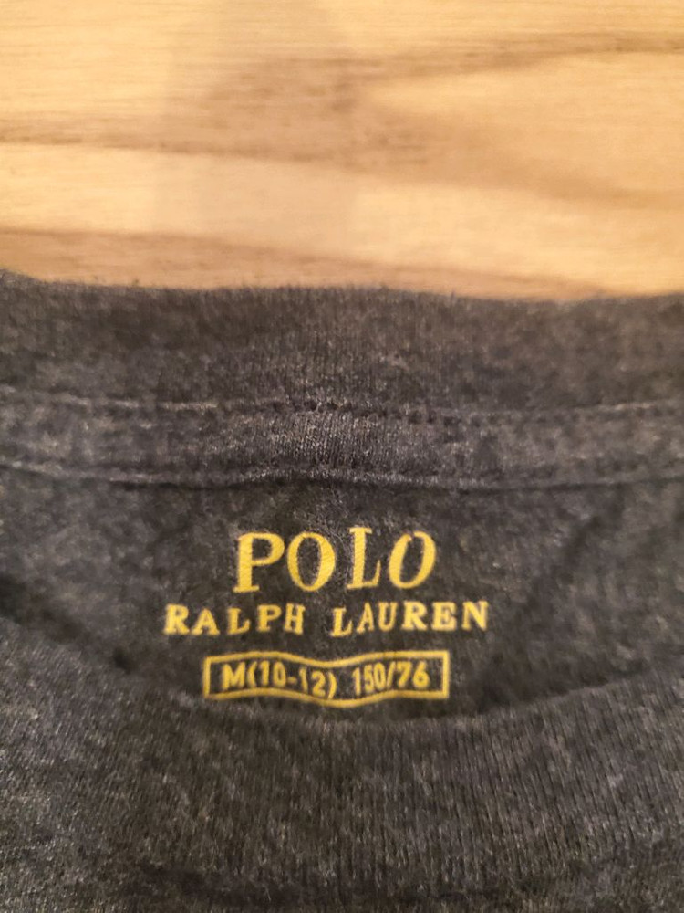 랄프로렌 폴로 보이즈 진그레이 셔츠(M)10~13y 이미지