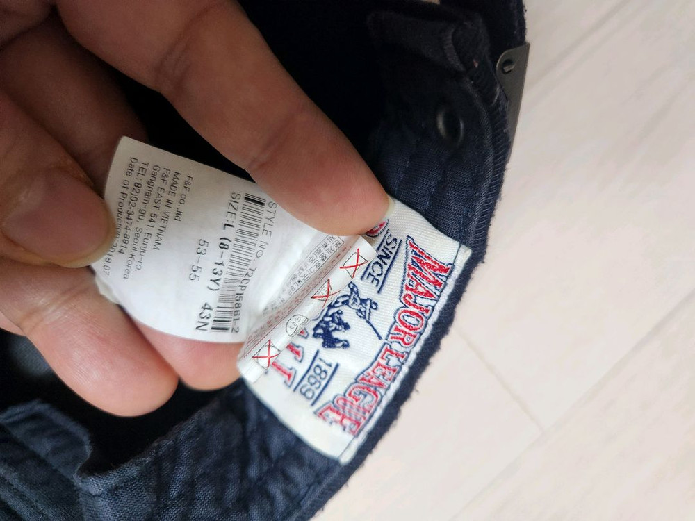 아동용 MLB모자 이미지