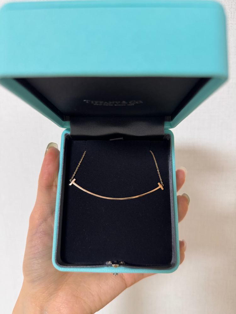 티파니앤코 티스마일 목걸이 라지 로즈골드 새상품 이미지