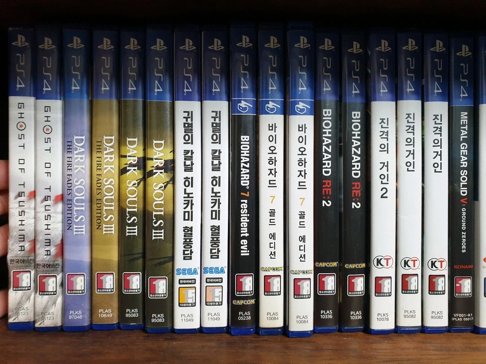 ps4 게임 고스트오브쓰시마 다크소울3 귀멸의칼날 바이오하자드7 바하7 바하re2 진격의거인2 1 메기솔 이미지