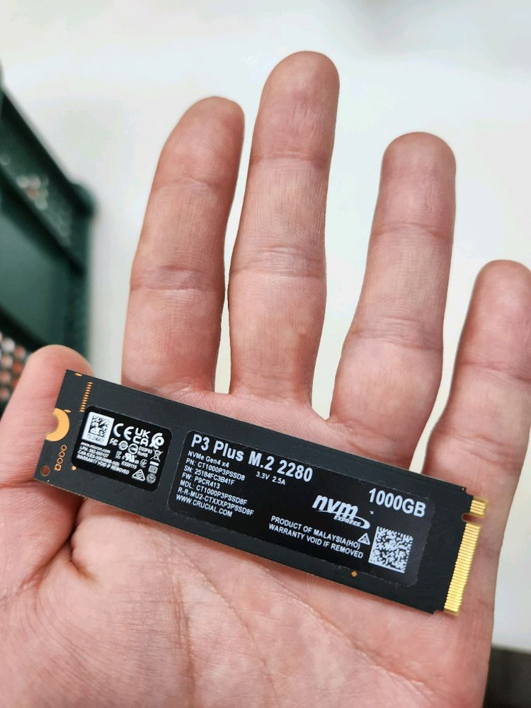 마이크론 Crucial P3 Plus M.2 NVMe 1TB SSD 이미지