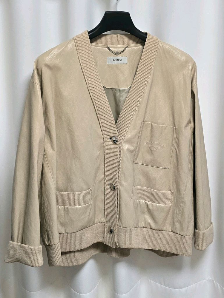 (한섬) SYSTEM 시스템 페이크레더 자켓 66 이미지