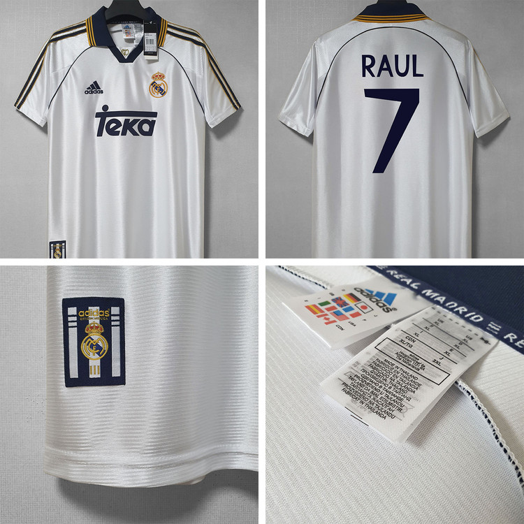 (국내배송) 99-00 레알마드리드 홈 리메이크 유니폼 져지 판매 (라울 카를로스 구티 등) 이미지