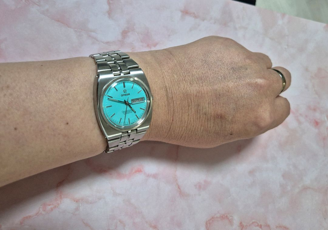 오메가 컨스틸레이션 남성 자동메탈 시계/SWISS 이미지