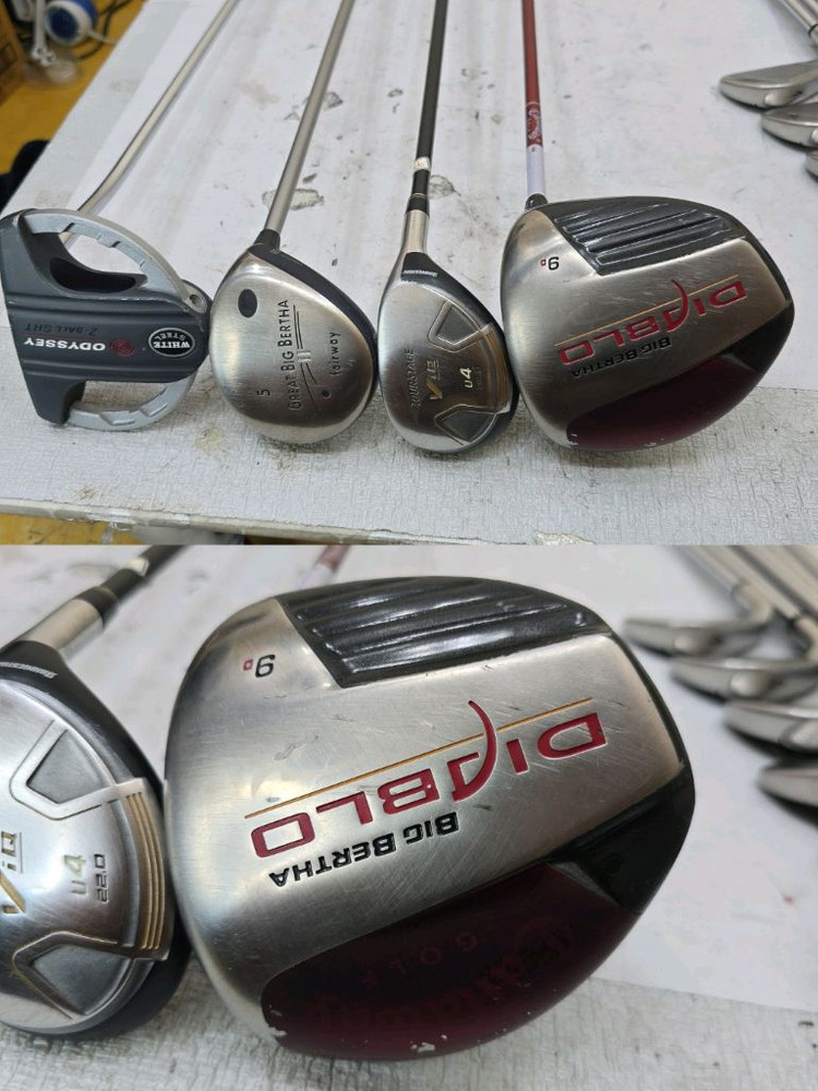 36만 캘러웨이 스틸 아이언 드라이버 등 남성용 중고골프채 풀세트 이미지
