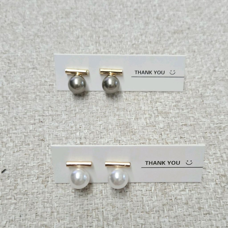 [새거.4천원]진주골드바 귀걸이 이미지