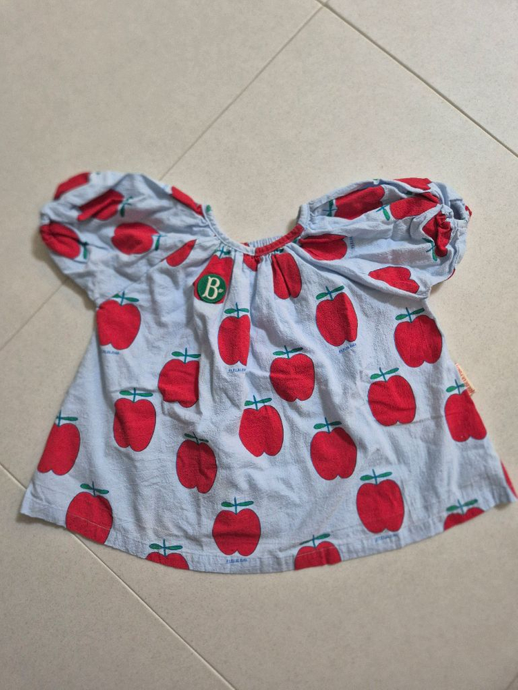 (일괄) 베베드피노 애플 벌룬 원피스 85 + 딸기 원피스 90 이미지