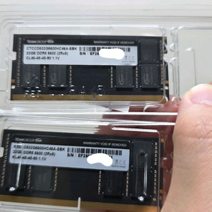 DDR5 5600 노트북 램 32GB 두개 팝니다 이미지