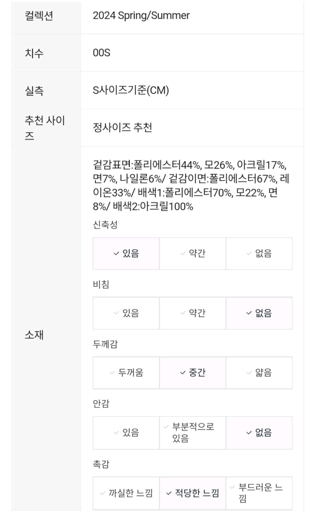 [새상품]보브(VOV) 와이드 후드집업 이미지