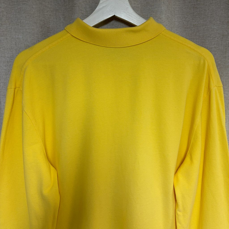 폴로 랄프로렌 긴팔 카라티 옐로우 피케 셔츠 (L) 이미지