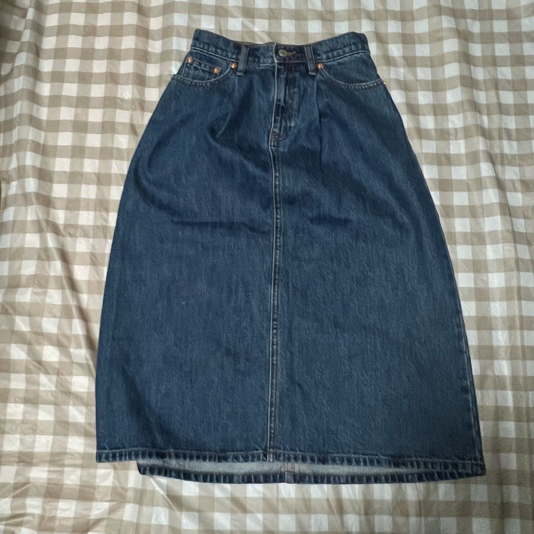 GAP 데님 롱스커트 24 빈티지 청치마 여성 롱스커트 이미지