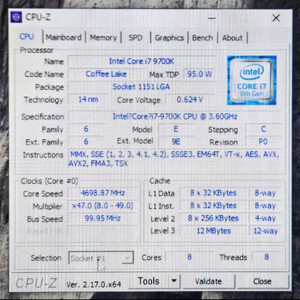 CPU(i7-9700K),RAM , M/B SET 이미지