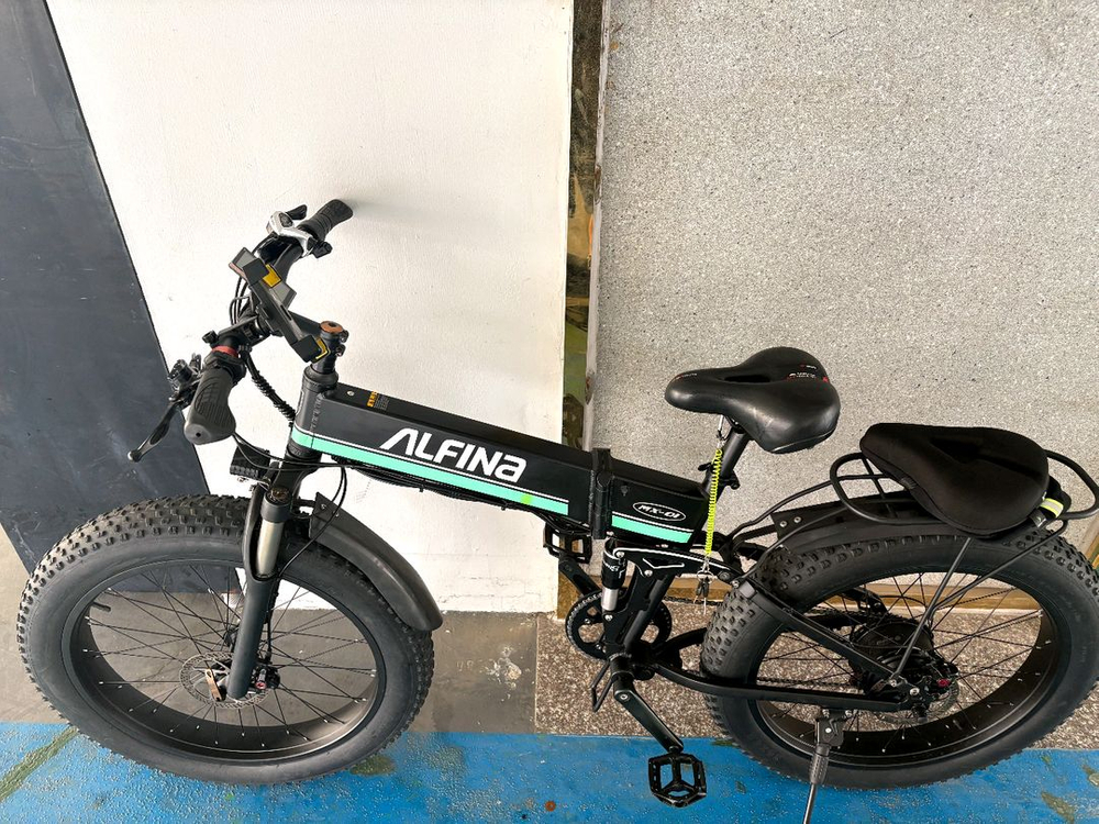 접이식 전기 자전거 26인치x4.0타이어 상태최상급 이미지