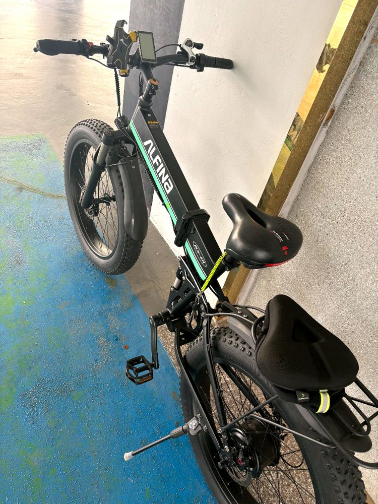 접이식 전기 자전거 26인치x4.0타이어 상태최상급 이미지