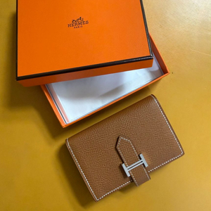 Hermes 에르메스 베안 미니지갑 (골드-엡송가죽/ 실버메탈) 이미지