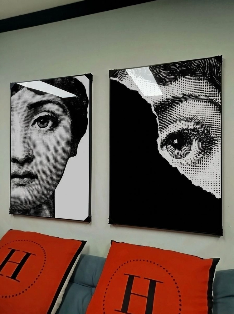 그림 액자 팝아트 인테리어소품 여인 얼굴 인물그림 인물액자 모던 대형 액자세트 홈스타일링 거실 벽꾸미기 포르나세티 이미지
