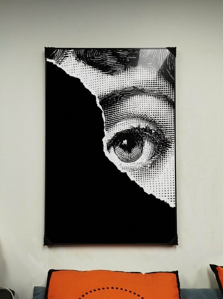 그림 액자 팝아트 인테리어소품 여성 인물화 인물액자 모던한 흑백 도트 아트포스터 거실 벽면 꾸미기 대형 포르나세티 이미지
