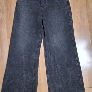 여성 블랙데님 하이웨이스트와이드청바지 55반~66 이미지