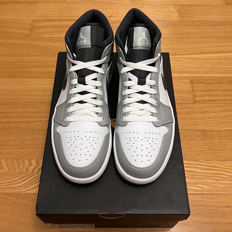 나이키 조던 1 미드 라이트 스모크 그레이 앤트러사이트 275 새제품 554724-078 Nike 스니커즈 운동화 이미지