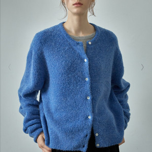 파사드패턴 알파카 에센셜 가디건 블루 M 이미지