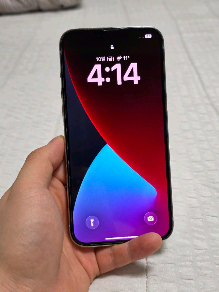 판매)아이폰13프로맥스 256기가 실버 자급제 이미지