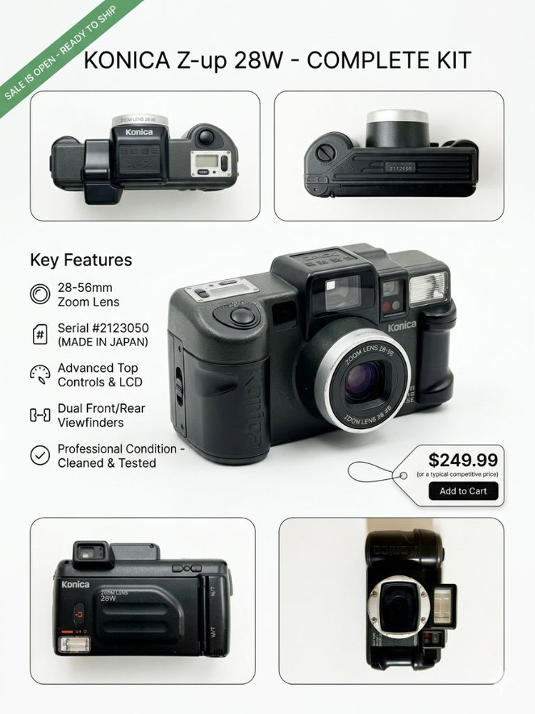 코니카 현장감독 빈티지 필름 카메라 이미지