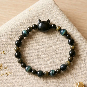 새상품 고양이 원석팔찌 이미지