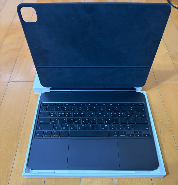 보증O) 아이패드 프로 13인치 M4 M5 매직키보드 블랙 풀박스 이미지