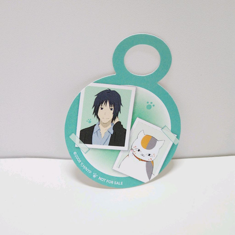 4종세트)나츠메우인장 콜라보 카페 특전_코스터 레이코,타키/빨대픽 나토리,타누마 이미지