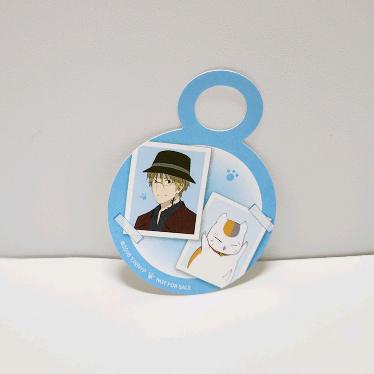 4종세트)나츠메우인장 콜라보 카페 특전_코스터 레이코,타키/빨대픽 나토리,타누마 이미지