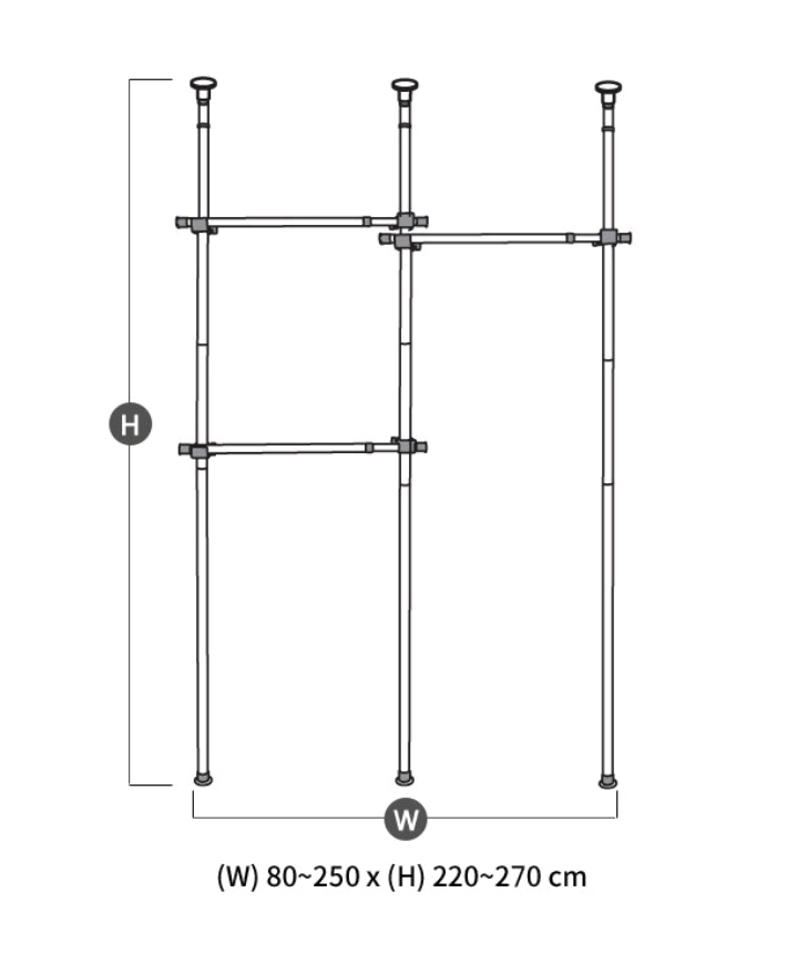 [무료배송+최저가]튼튼드레스룸 시스템 행거 옷장 수납장 이미지