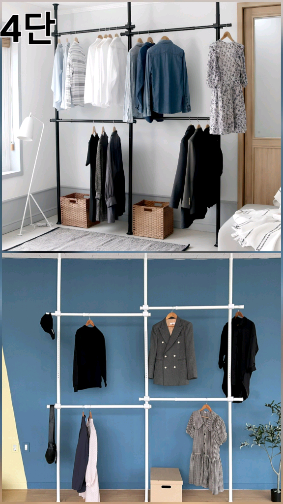 [무료배송+최저가]튼튼드레스룸 시스템 행거 옷장 수납장 이미지