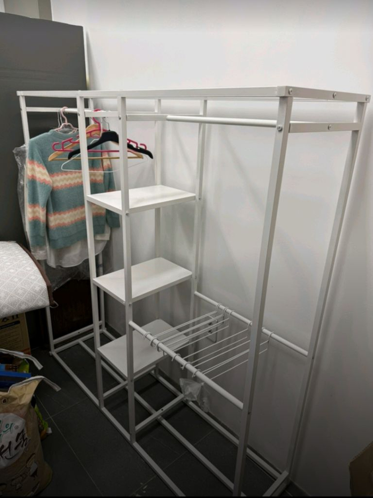 무료배송]시스템 행거 철제 옷장 바지걸이 옷걸이 선반 수납 드레스룸 이미지