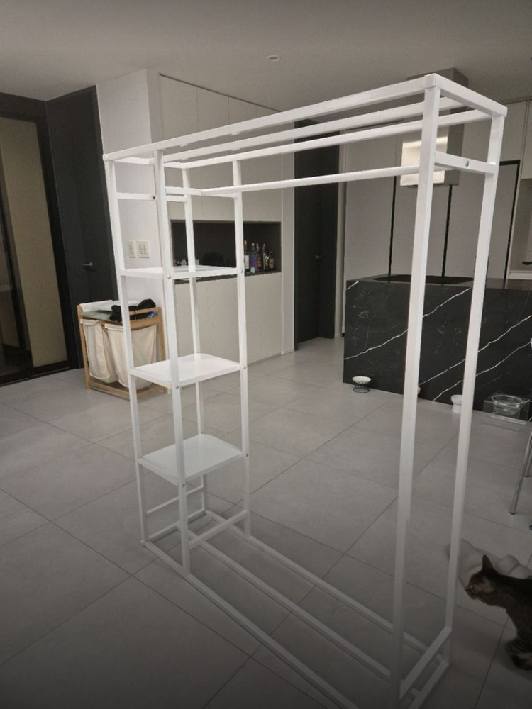 무료배송]시스템 행거 철제 옷장 바지걸이 옷걸이 선반 수납 드레스룸 이미지