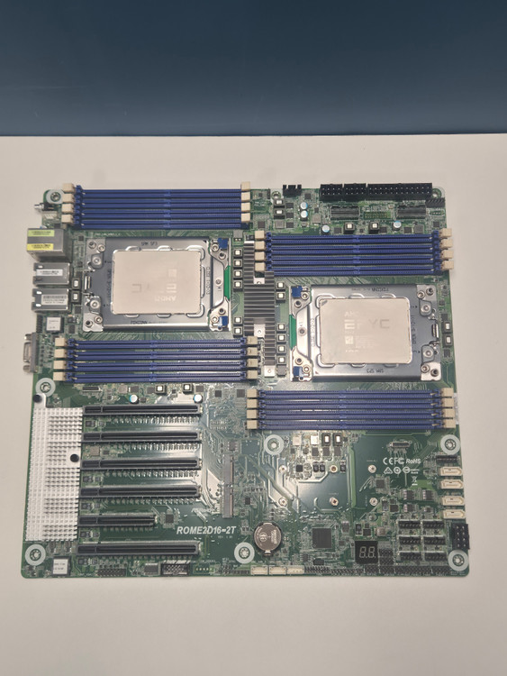 애즈락 ROME2D16-2T + EPYC 7542 (16코어/32스레드) CPUx2 판매 이미지