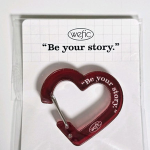 위픽 하트 카라비너 키링 새상품 이미지